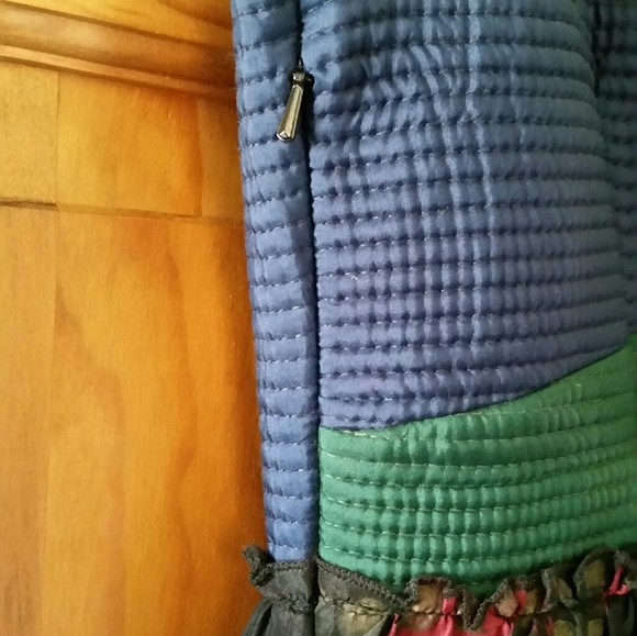 Anthropologie Niki Tlanapan Patchwork Lace Silk Maxi Dress 0 NWT $368 - Picture 6 of 12